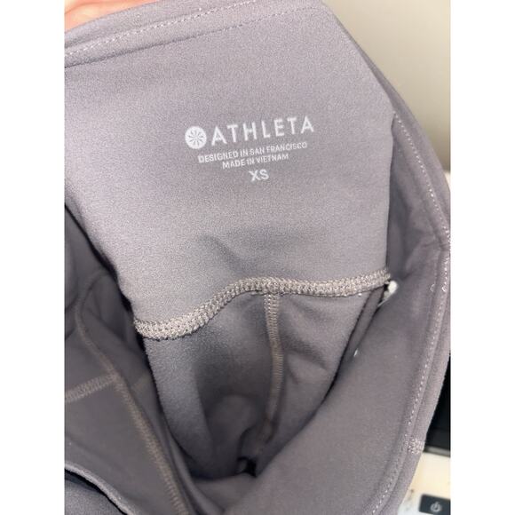 Athleta Salutation ModBlock gray pink leggings athletic size xs women pockets - Picture 5 of 6